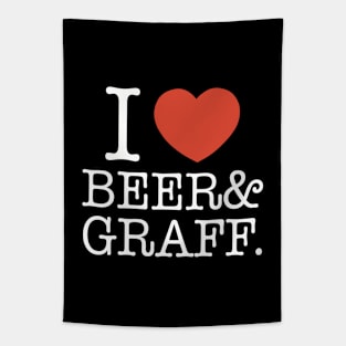 I Love Beer & Graff Tapestry