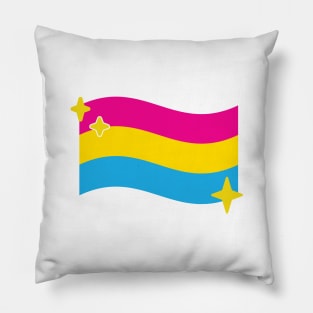 Pansexual Pride Flag Sparkle Emoji Pillow