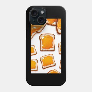 Orange Kawaii Vintage Since Sandwich Bread Toast Yummy Phone Case