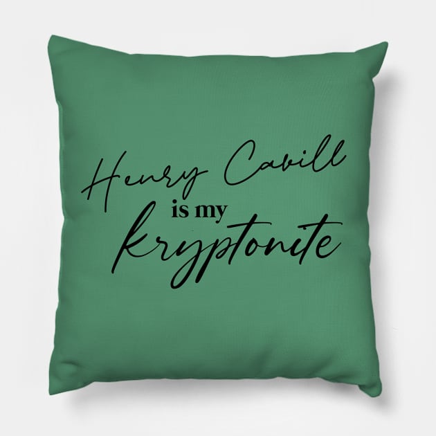 Henry Cavill Appreciation Note Pillow by Nixart