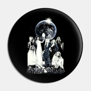 Stevie Nicks Vintage Rock Music Pin