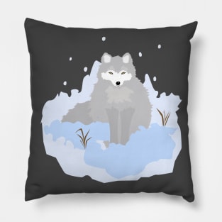 Arctic Fox Pillow