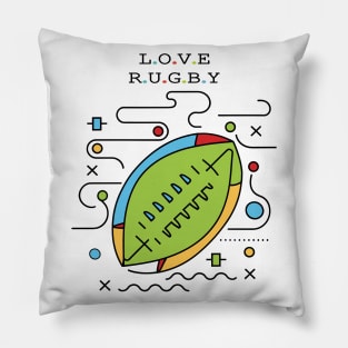 Love rugby Pillow