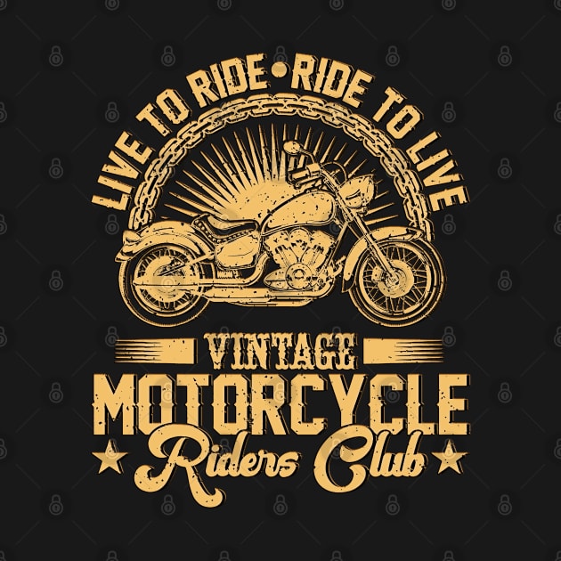 Vintage Motorcycle Riders Club by masterpiecesai
