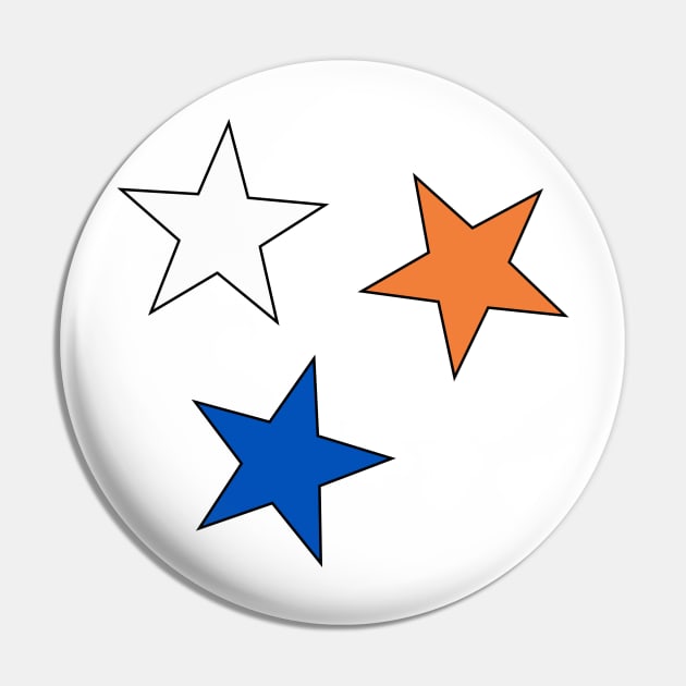 UF Star (3-Pack) Sticker Pin by AashviPatel