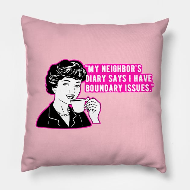 Funny women, girl jokes Pillow by TimAddisonArt