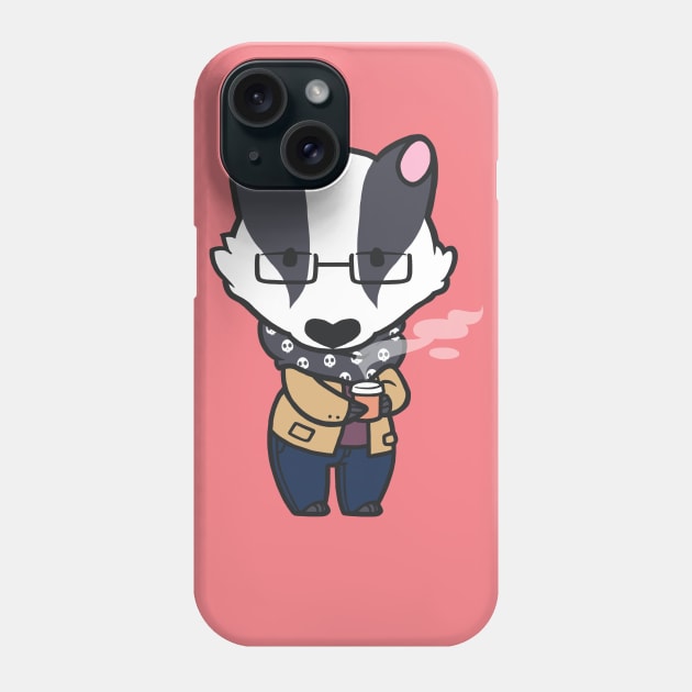 Fall Badger Phone Case by KiellR