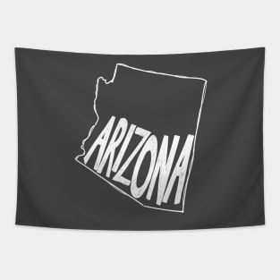 Arizona (White Graphic) Tapestry