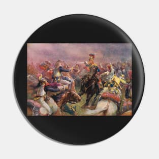 Charge of The Heavy Brigade Waterloo 1815 Pin