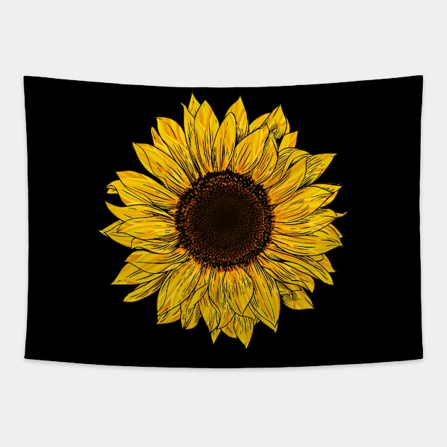 Sunflower Tapestry by AllWellia