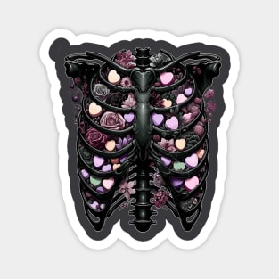 Candy Hearts | Moody Valentines | Ribcage Design | Magnet