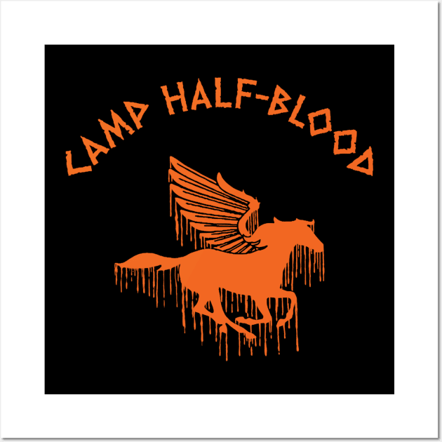 camp half blood logo orange Art Print