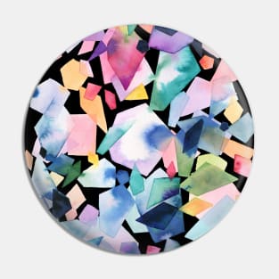 Crystals and Gems Watercolor Pin