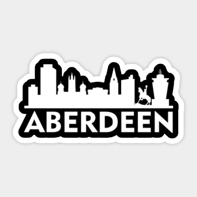Aberdeen England Capital Skyline Uk Scotland Travel Sticker
