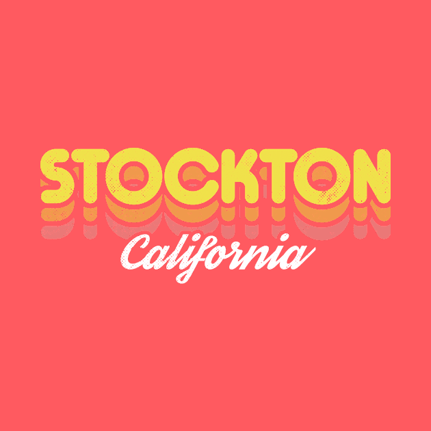 Retro Stockton California by rojakdesigns