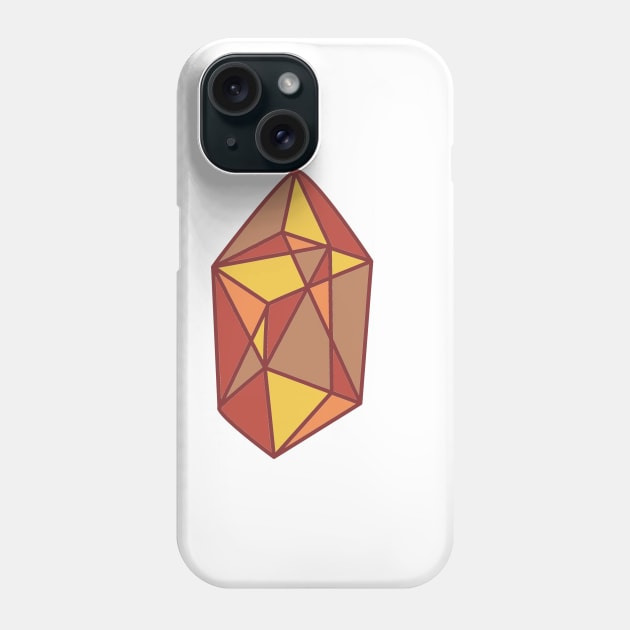 Faceted Gemstone- Warm Phone Case by Designs by Katie Leigh