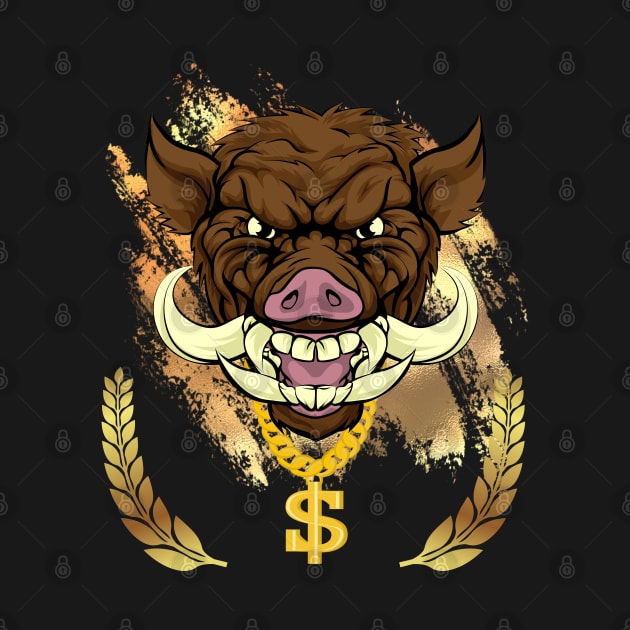 Boar with Swagger - Boar Bling by MagicTrick