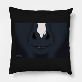 Black Stripe Horse Face Pillow