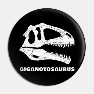 Fossilized head of Giganotosaurus Pin