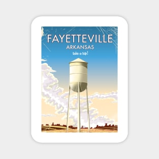 Fayetteville Arkansas Travel poster Magnet