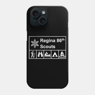 Regina 86th scouts black tee Phone Case