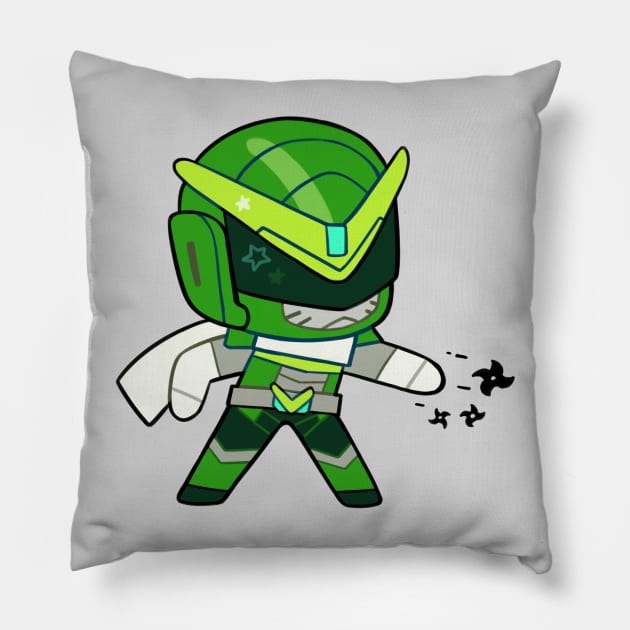 Sentai Genji Pillow by giraffalope