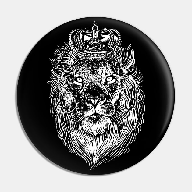 Crowned Lion Pin by madeinchorley