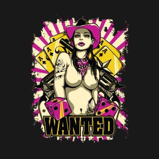 Sexy Girl in Graffiti Style for Adults T-Shirt