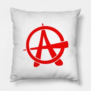 Classic Retro Anarchy Symbol Pillow