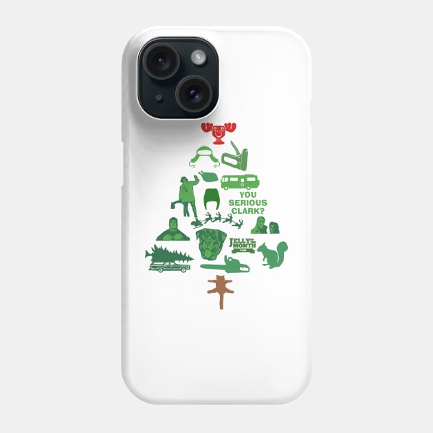 Christmas Vacation Christmas Tree Phone Case by DrawingBarefoot