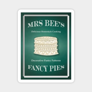 Vintage Style Poster for the Pie Lover Mrs Bee's Fancy Pies Magnet