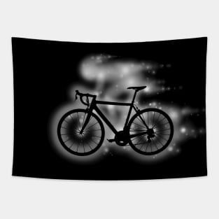 The Spirit of Cycling (white/gray) Tapestry