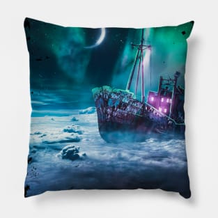 pirates ship fantasy art. sci-fi Pillow