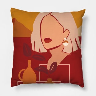 Beauty Illustrations Pillow