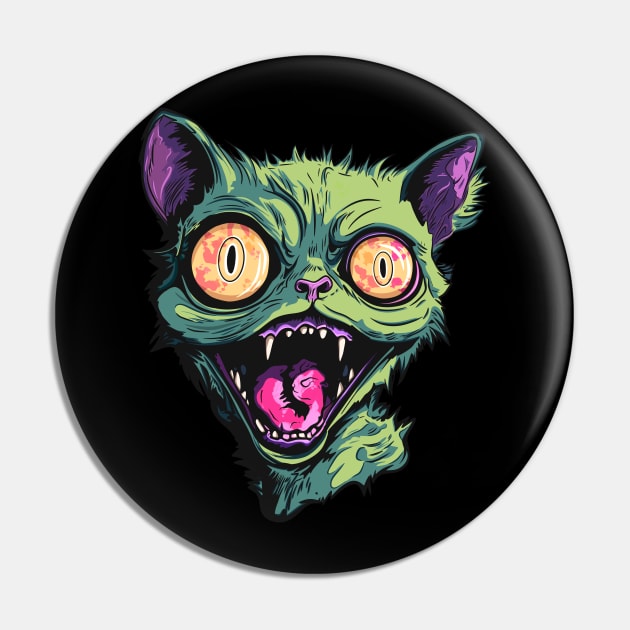 Zombie Cat Pin by ForAnyoneWhoCares