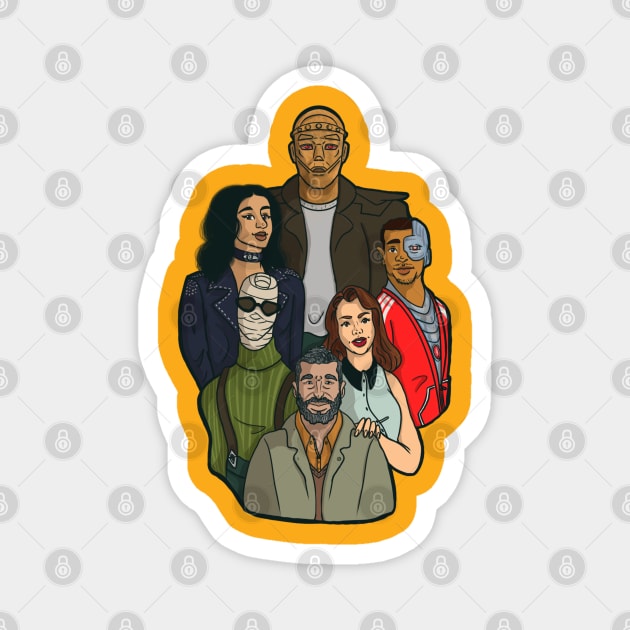 Doom Patrol FanArt Magnet by nataliamcaban