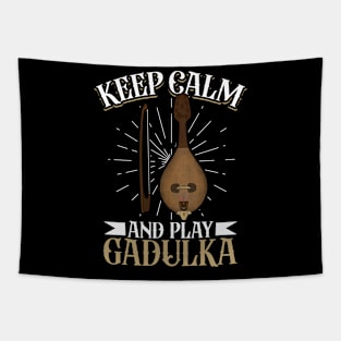 Keep Calm and play Gadulka Tapestry