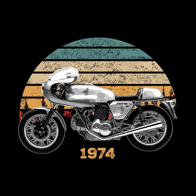 1974 Ducati 750SS Vintage Motorcycle Design by Madisen Harvey