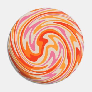 70s swirl Pin