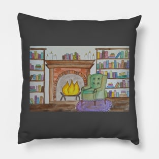 Cozy Book Nook Pillow