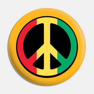 Rasta Peace Pin