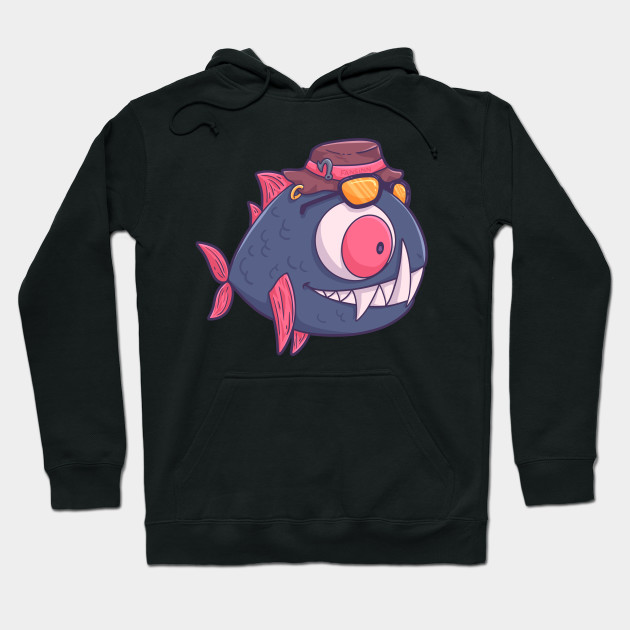 fish cap hoodie