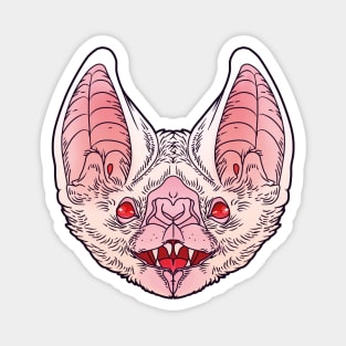 Albino vampire bat face Magnet