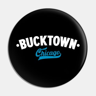 Bucktown Chicago Classic Logo Design - Chicago Neighborhood Series Pin