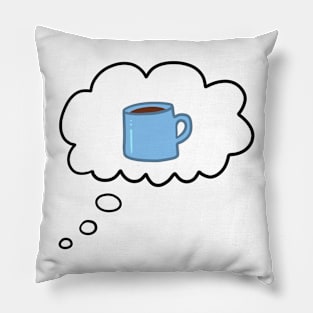 Coffee Thought Bubble Pillow