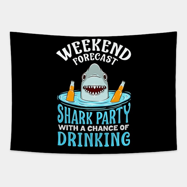 Weekend Forecast: Shark Party with Drinking Tapestry by theperfectpresents