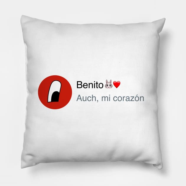 Auch, mi corazón Pillow by emiliapapaya