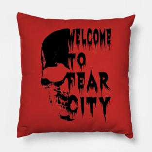 Lucifer Jones - Fear City Skull Pillow