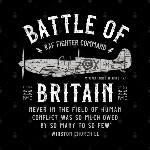 Battle of Britain - Spitfire by 909 Apparel