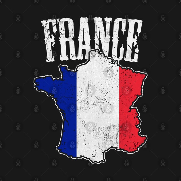 France Map & Flag by EddieBalevo